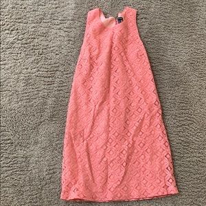 Pink Lace Shift Dress